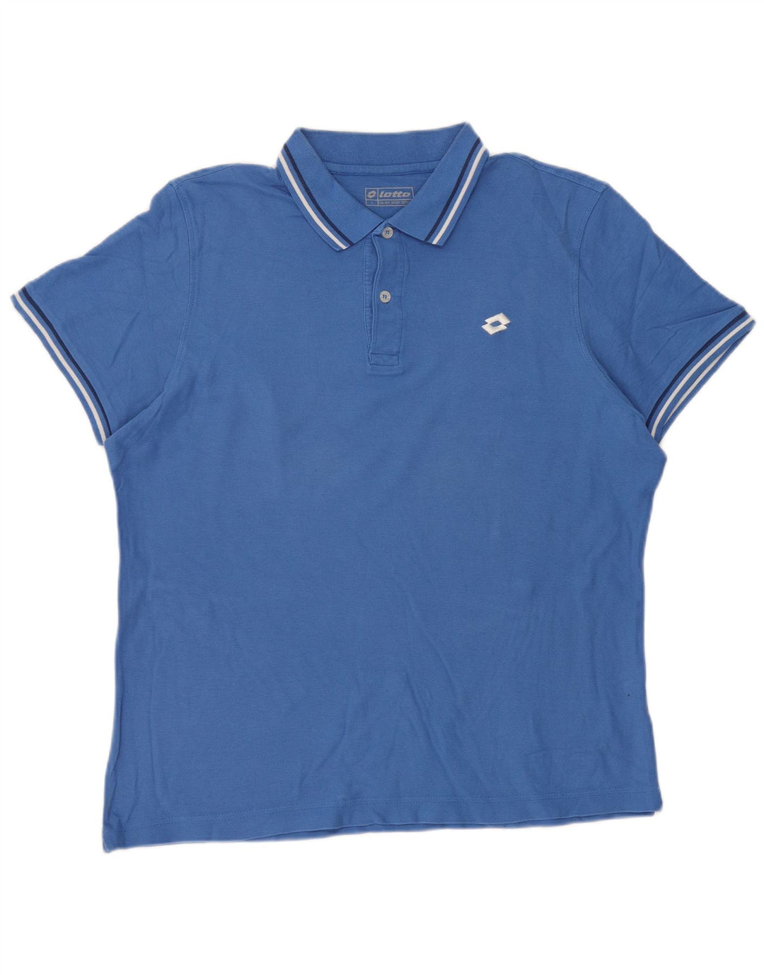 Camisa polo masculina Lotto grande azul