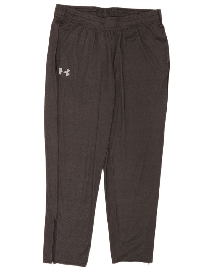 Under Armour Mens Heat Gear Calças de treino XL poliéster cinza
