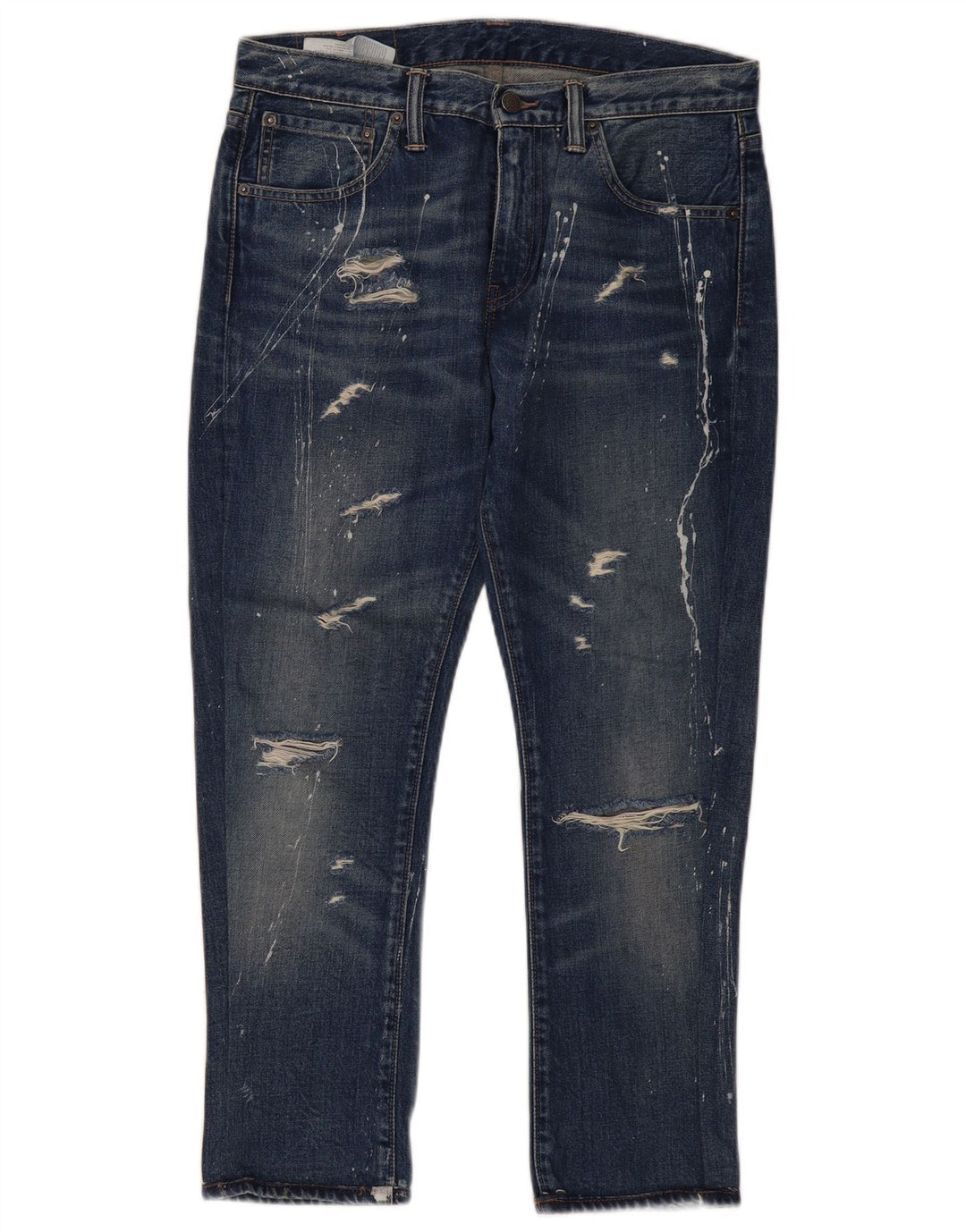 Calça jeans feminina Levi's 527 Distressed Slim W32 L28 azul algodão