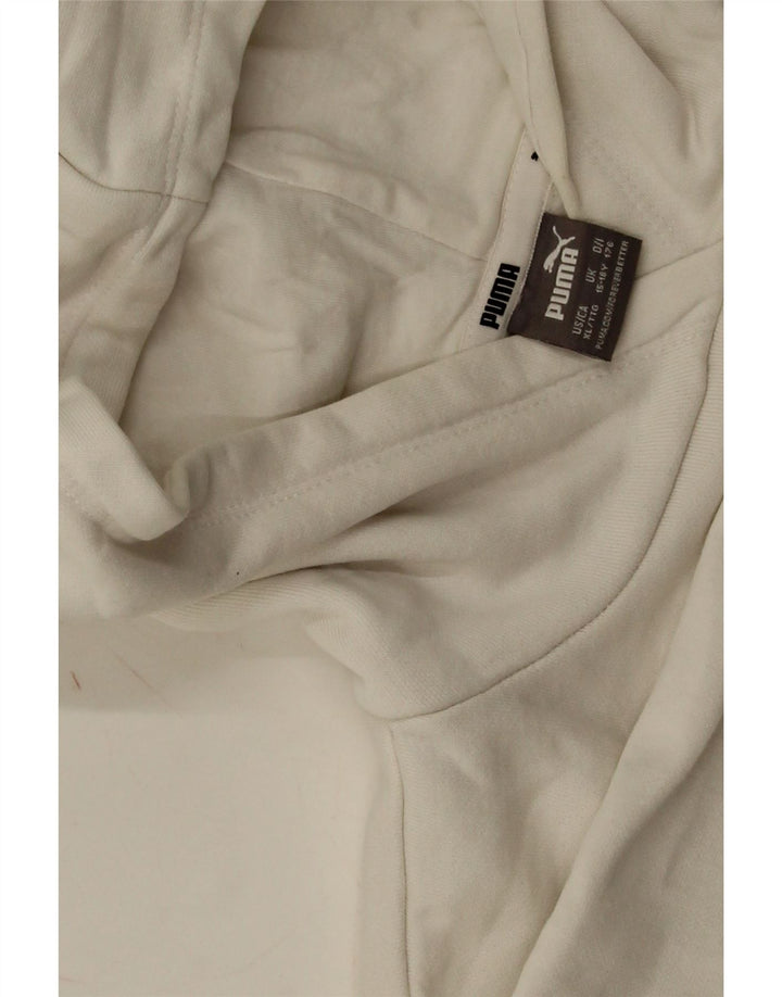 Jumper com capuz gráfico feminino Puma 15-16 anos branco
