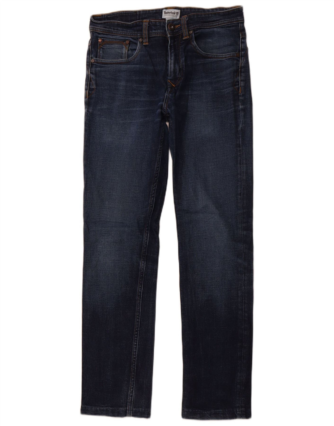 Calça jeans reta masculina TIMBERLAND W31 L30 azul algodão