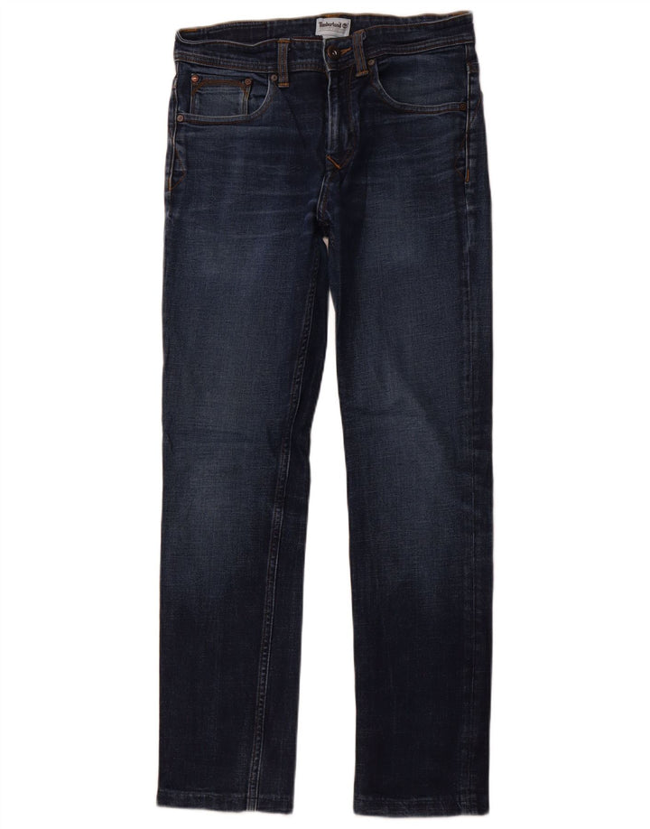 Calça jeans reta masculina TIMBERLAND W31 L30 azul algodão