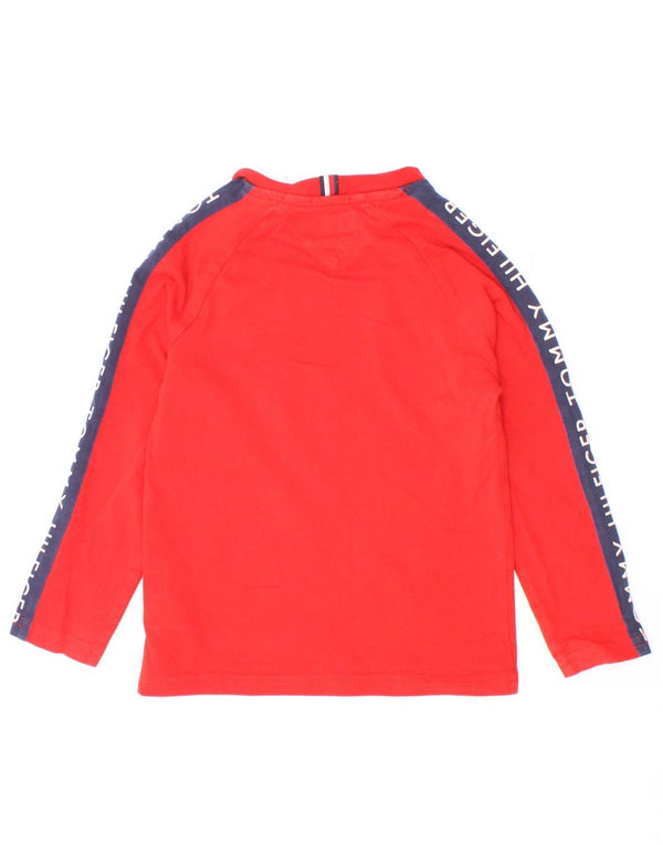 Tommy Hilfiger Baby Boys Gráfico Top Manga Comprida 18-24 Meses Vermelho
