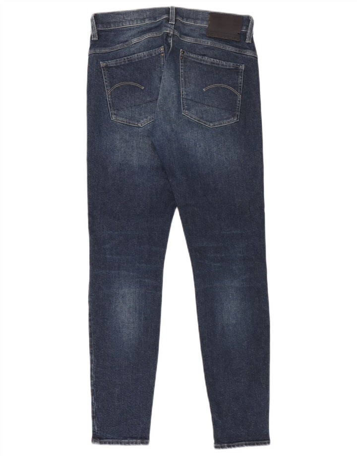 Jeans femininos G-Star desgastados slim W28 L30 algodão azul