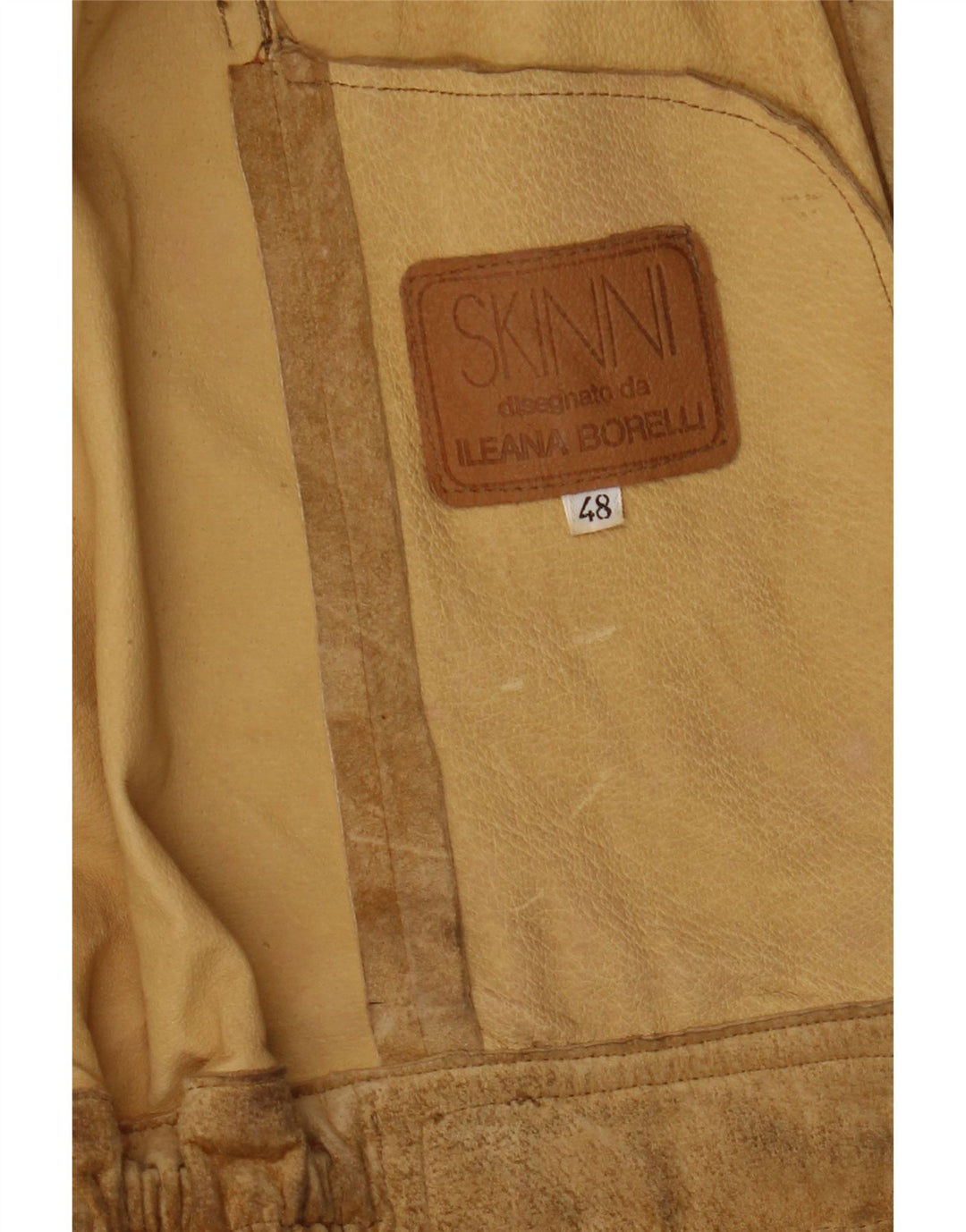 Jaqueta de camurça feminina Skinni IT 48 XL bege