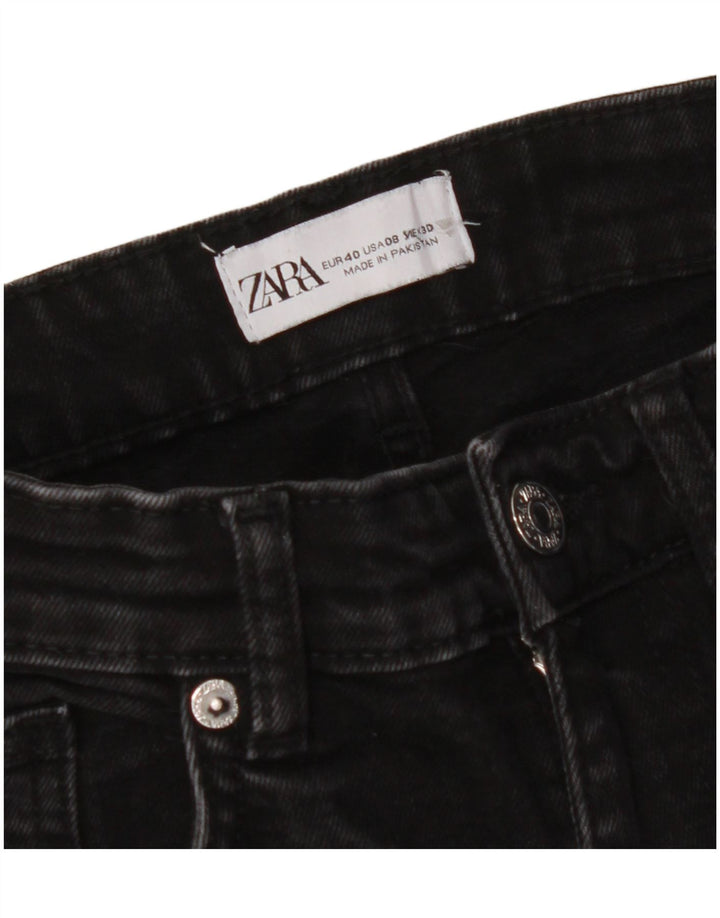 Calça jeans feminina ZARA EU 40 médio W30 L24 preto