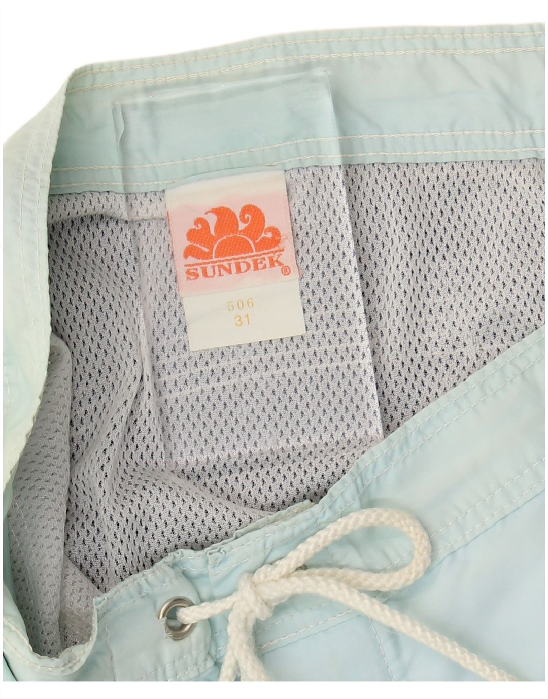 Shorts de natação masculino SUNDEK médio azul colorblock nylon