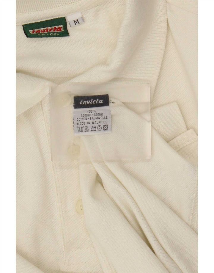 Camisa polo masculina de manga comprida Invicta de algodão bege médio