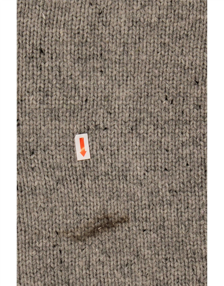 Suéter masculino NAUTICA com gola redonda XL cinza manchado acrílico