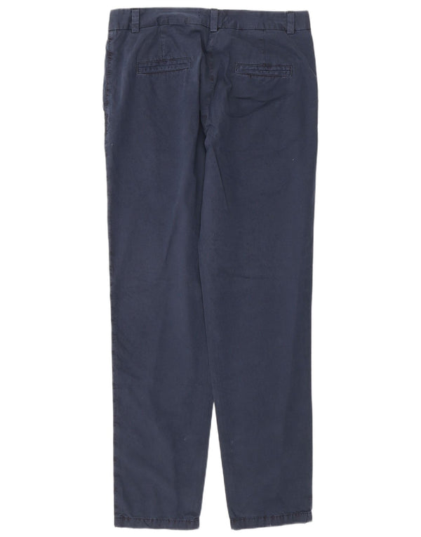 Calça Chino Feminina Marks & Spencer Reino Unido 10 Pequeno W32 L29 Azul Marinho
