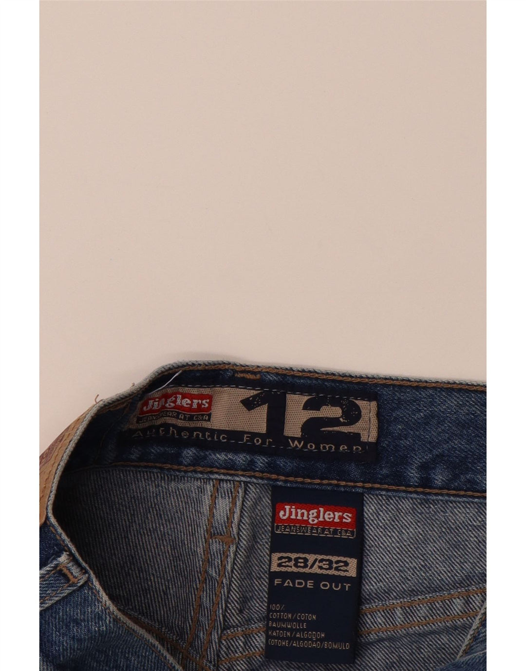 Jeans JINGLERS masculino cônico W28 L28 algodão azul