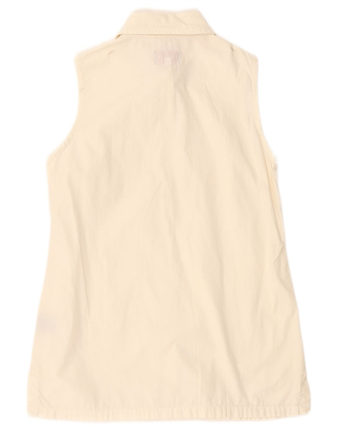 Camisa feminina sem mangas Invicta UK 12 algodão branco médio