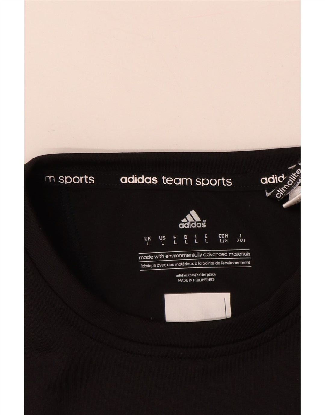 ADIDAS Mens Climalite Moletom Jumper Grande Branco Colourblock Poliéster