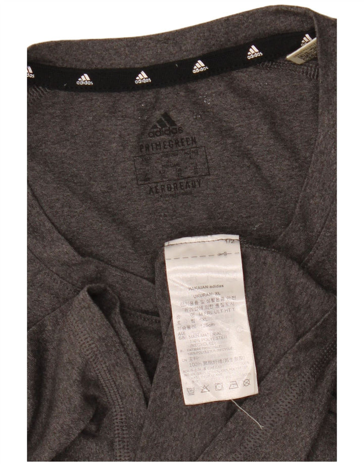 Camiseta Adidas Masculina Aeroready Graphic Top XL Cinza Poliéster