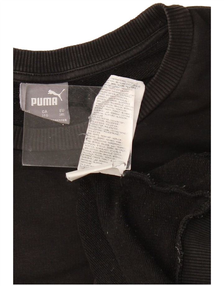 PUMA moletom gráfico masculino jumper 3XL algodão preto