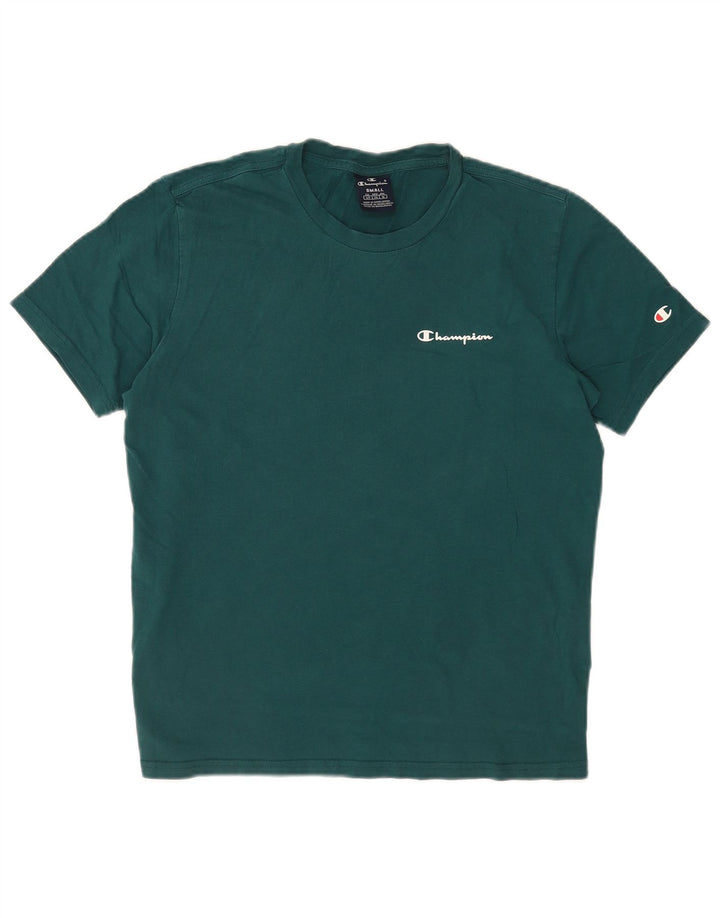 Camiseta masculina Champion pequeno algodão verde