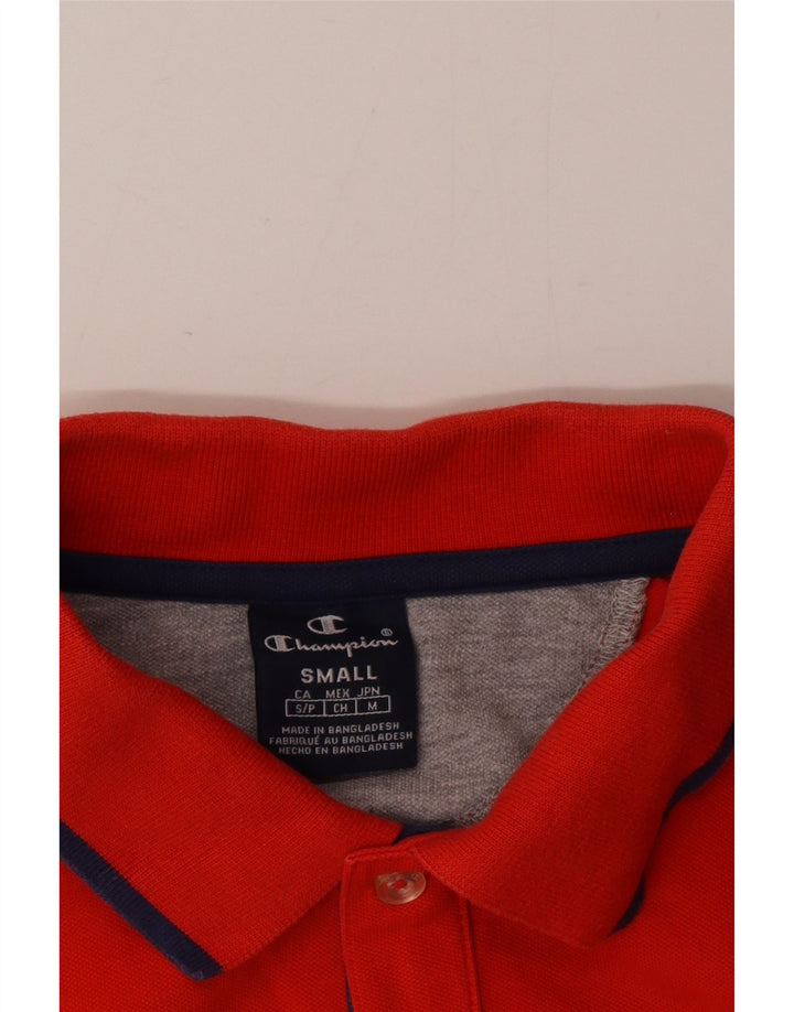 Camisa polo masculina Champion pequena vermelha