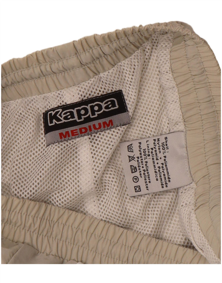 Calça de treino masculina Kappa médio bege Colourblock poliamida