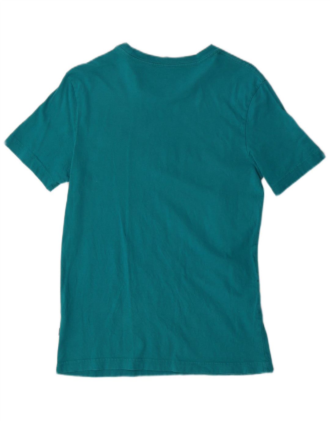 Camiseta masculina PUMA com estampa gráfica pequena de algodão turquesa