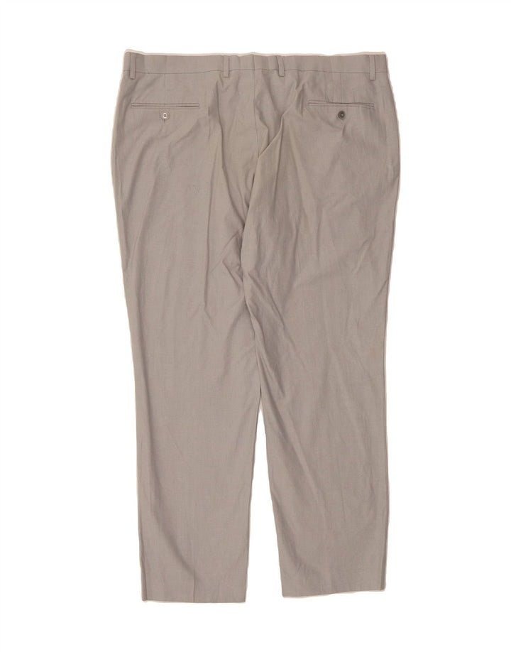 TOMMY HILFIGER Mens Straight Suit Trousers W42 L30 Grey Cotton Vintage Tommy Hilfiger and Second-Hand Tommy Hilfiger from Messina Hembry 