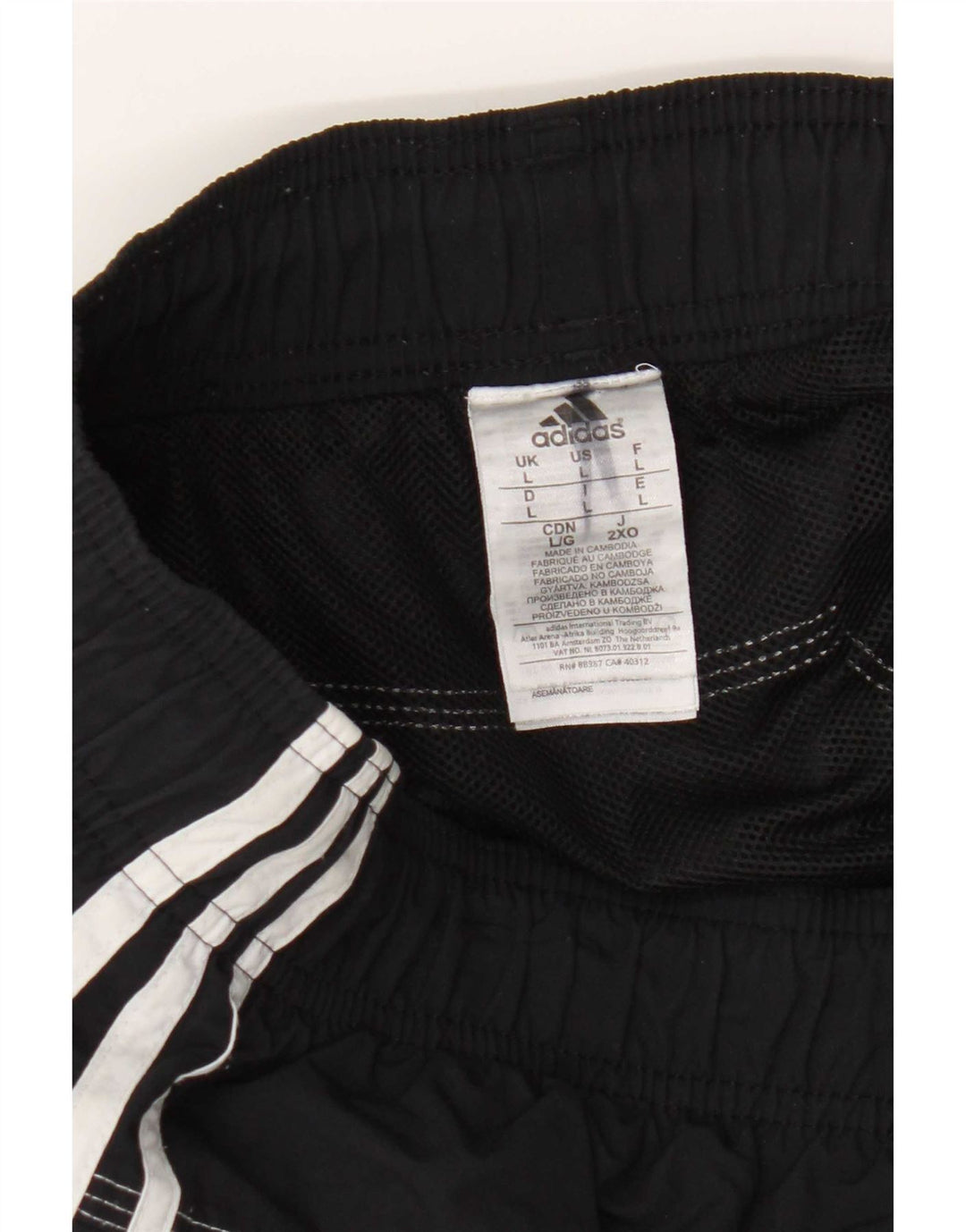 Adidas Mens Natação Shorts Grande Poliamida Preta