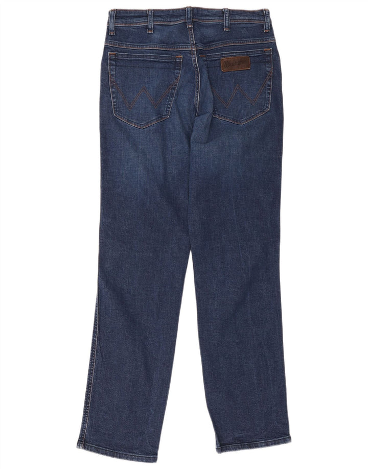 Wrangler Masculino Texas Straight Jeans W32 L34 Azul