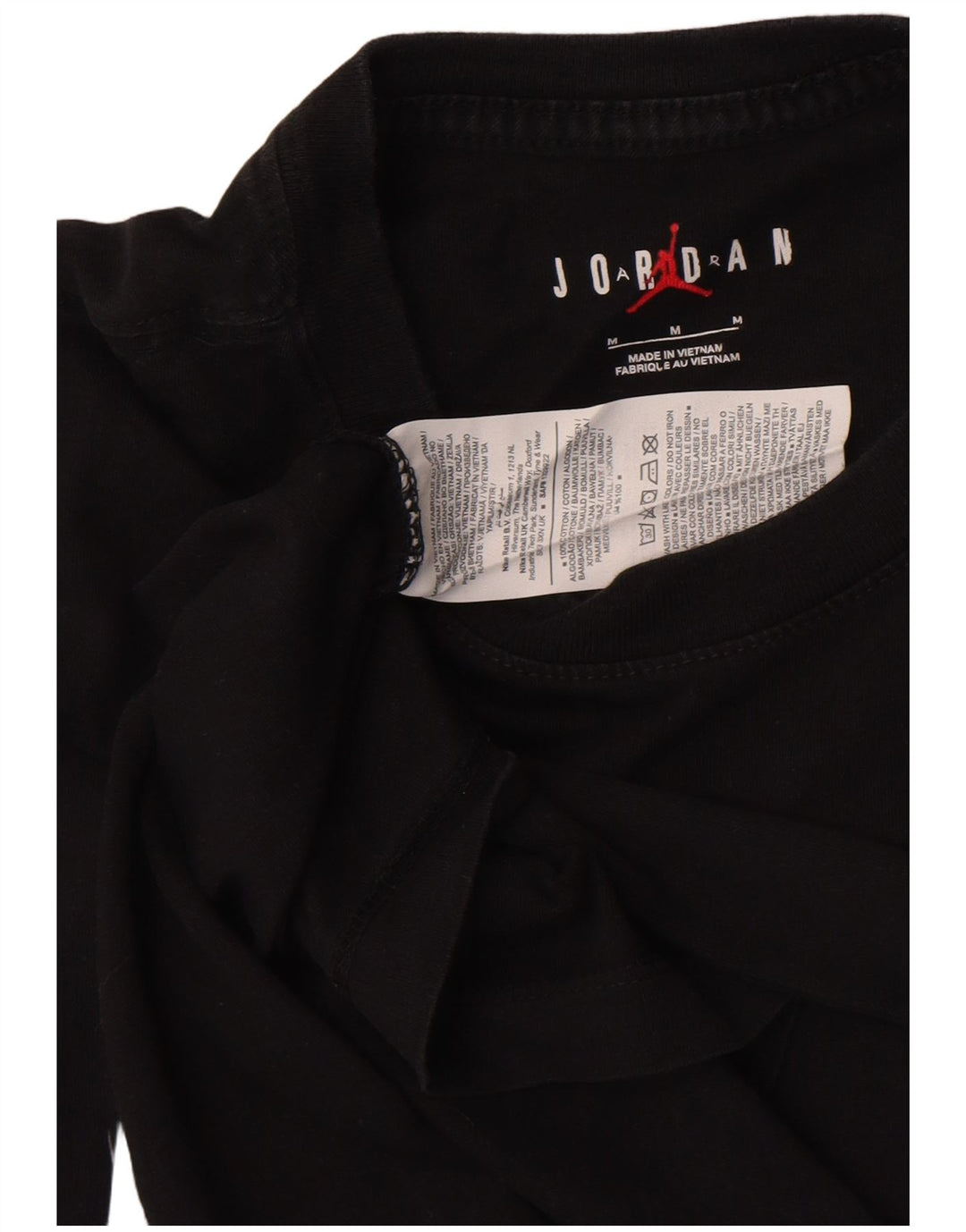 Camiseta Jordan masculina Air Graphic Top médio algodão preto