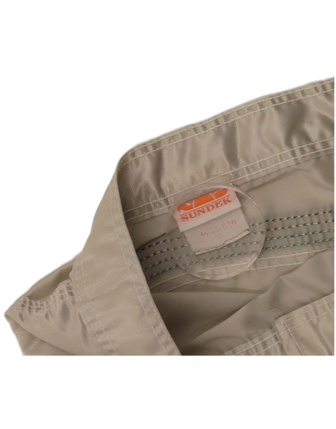 Shorts de natação masculino SUNDEK médio branco nylon