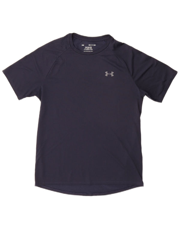 Camiseta masculina Under Armour pequena azul marinho poliéster