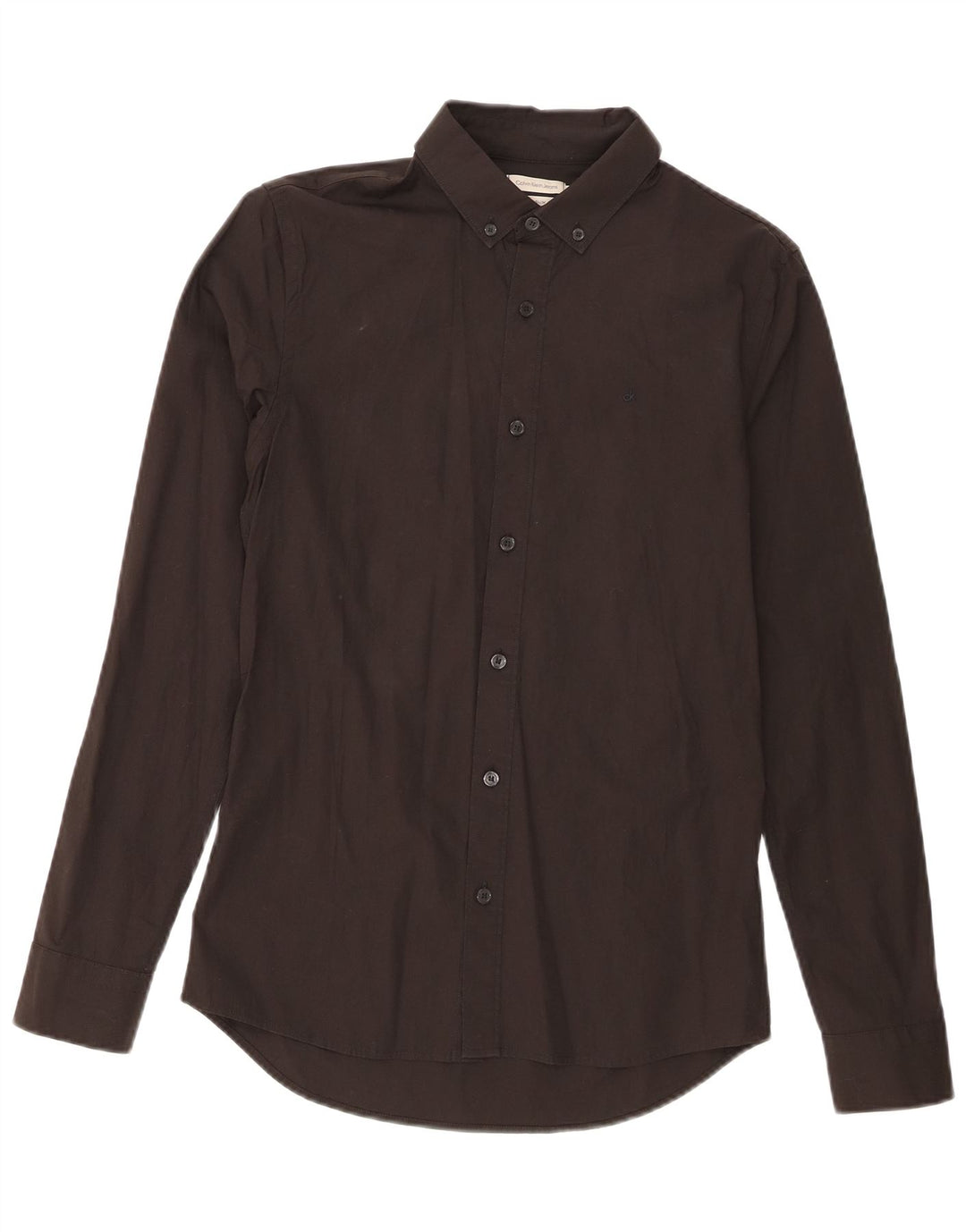 Calvin Klein Jeans Masculino Camisa Extra Slim Fit Pequeno Algodão Preto