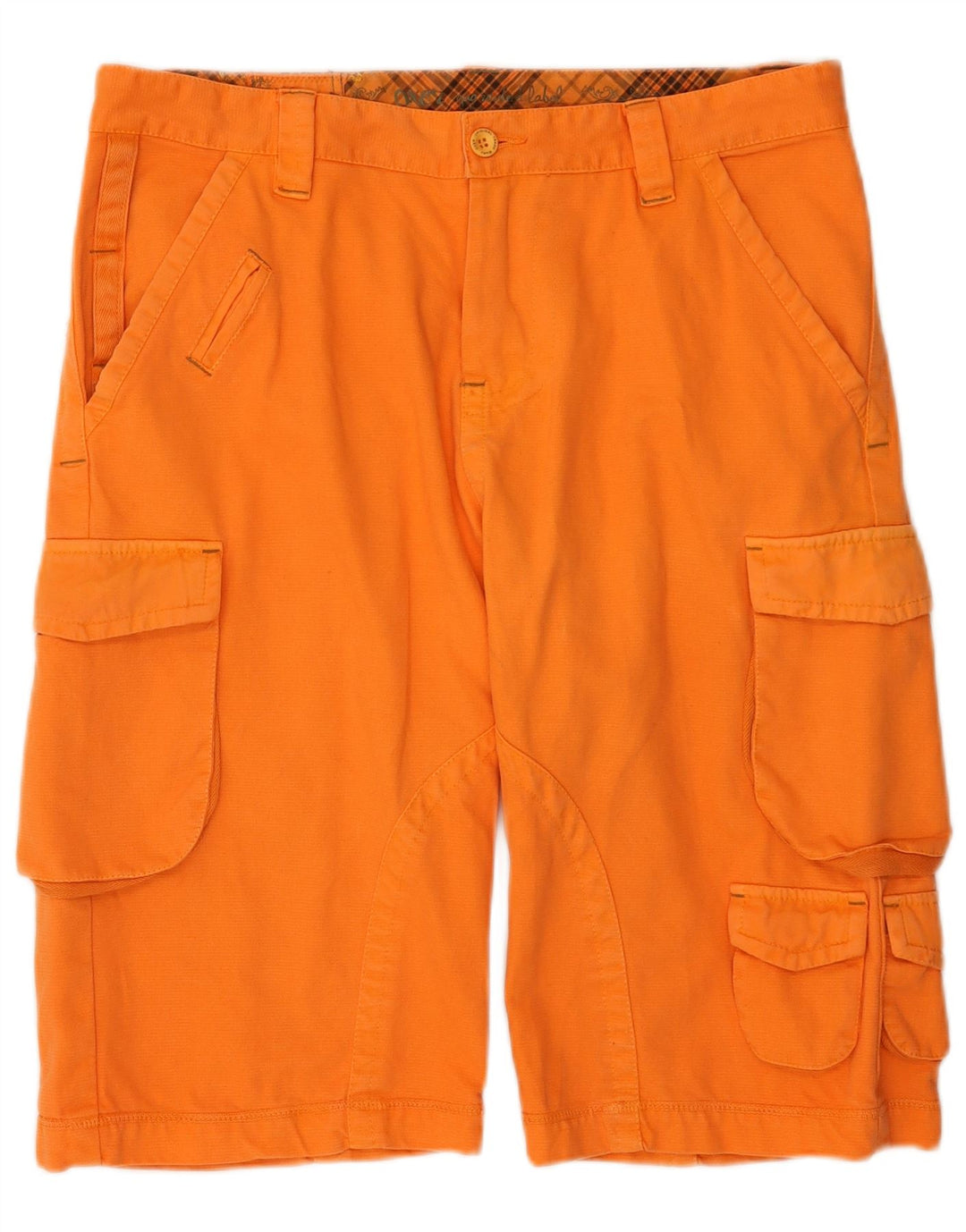 Shorts cargo masculino OXER IT 52 XL W36 algodão laranja