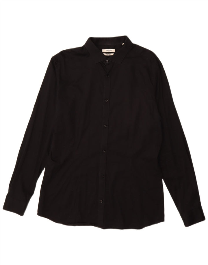 Camisa masculina JACK & JONES XL algodão preto