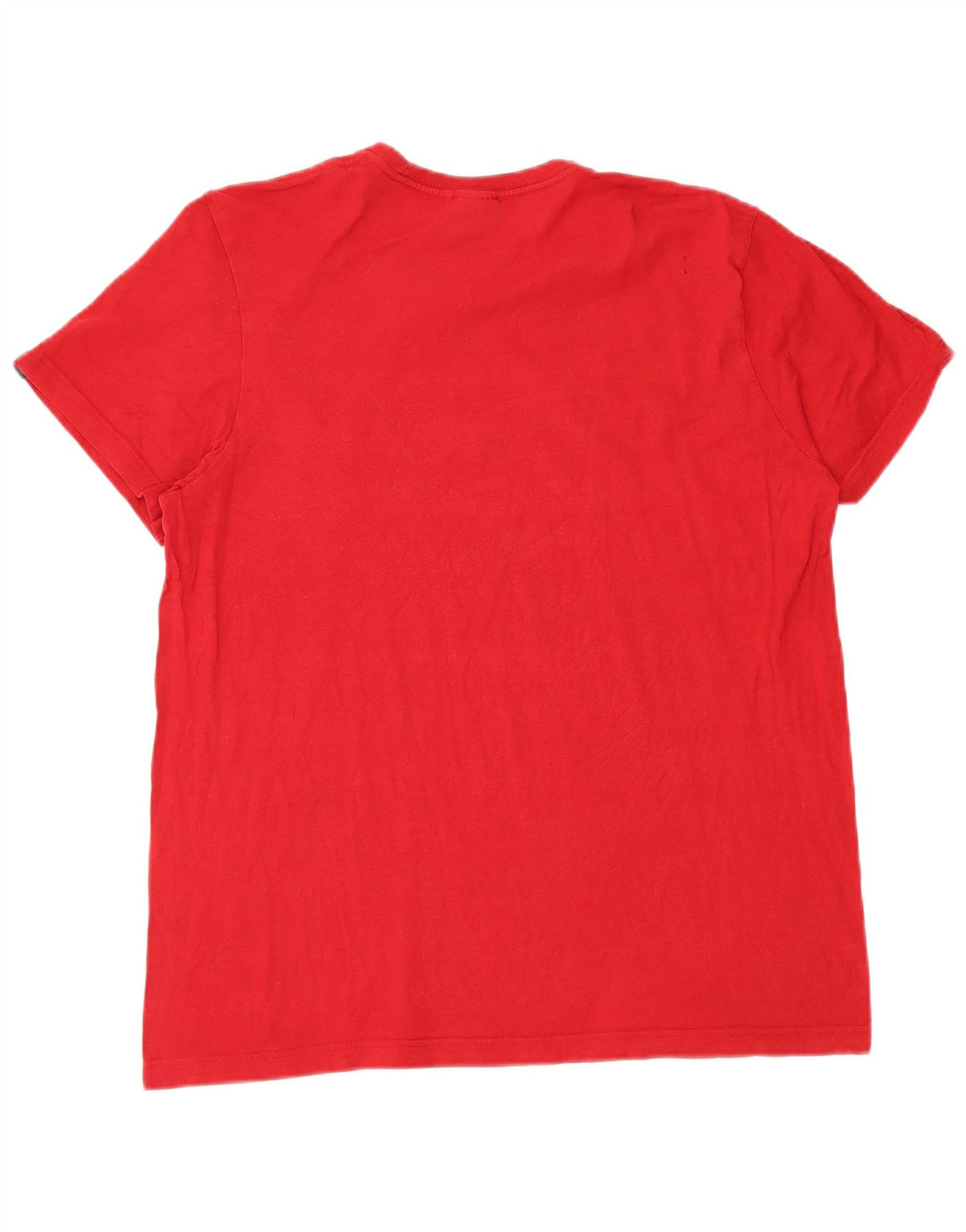 Adidas Mens Graphic T-Shirt Top Médio Algodão Vermelho