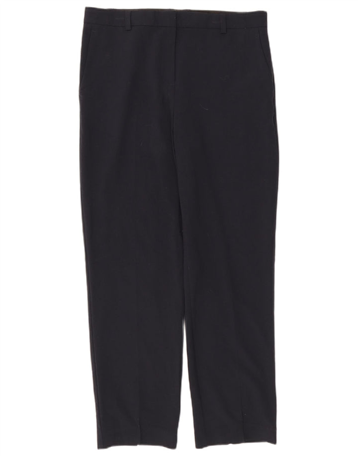 Calça Chino Feminina Marks & Spencer Reino Unido 12 Médio W32 L29 Azul Marinho