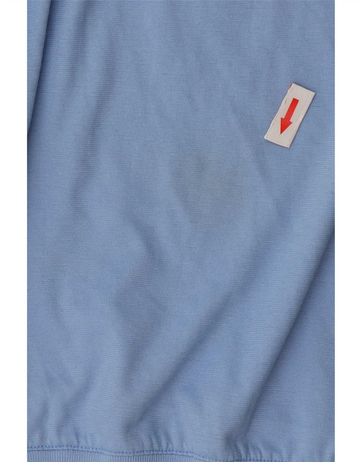 Camisa polo masculina vintage XL azul colorblock