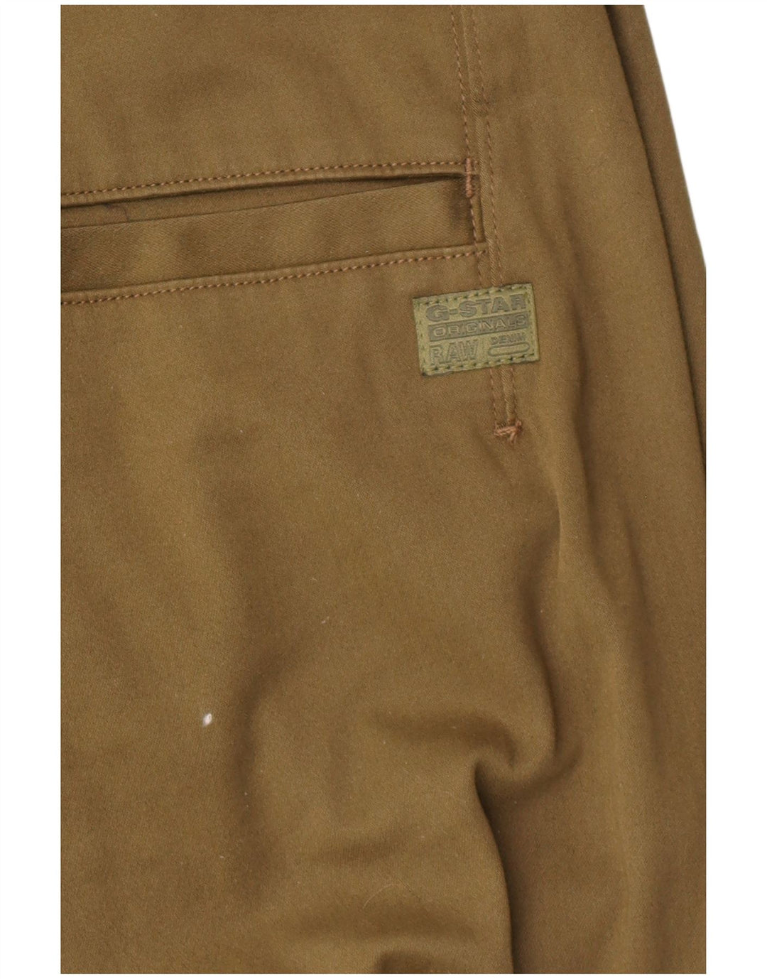 Calça chino feminina G-STAR W32 L30 cáqui