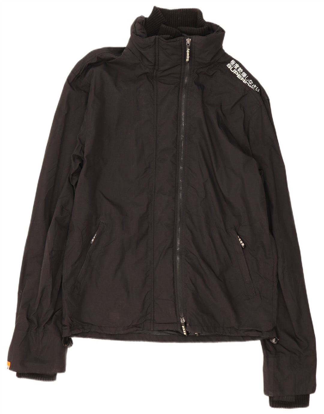 Jaqueta de chuva masculina Superdry Graphic UK 44 2XL poliéster preto