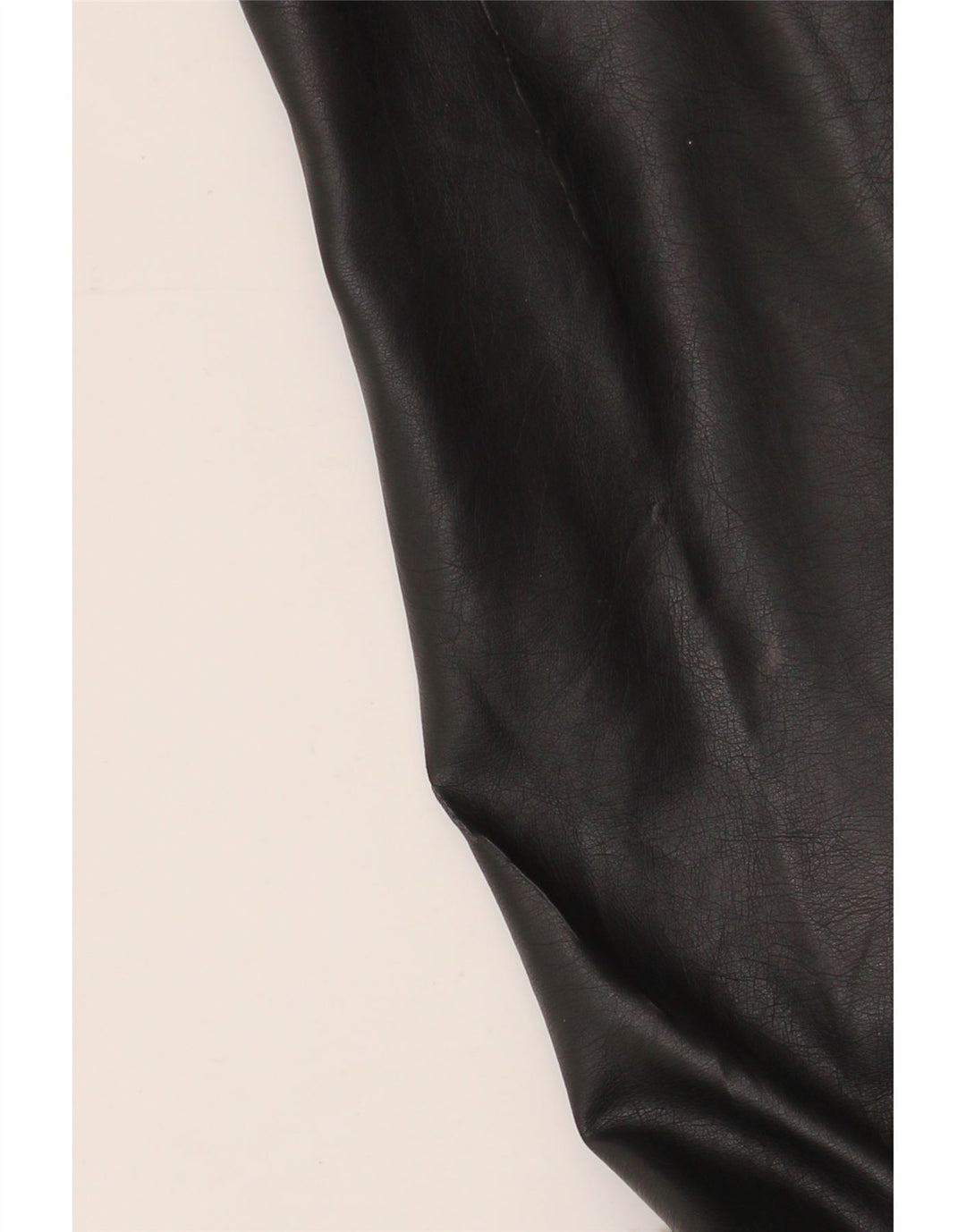 Jaqueta de motociclista colheita feminina French Connection UK 6 XS poliuretano preto