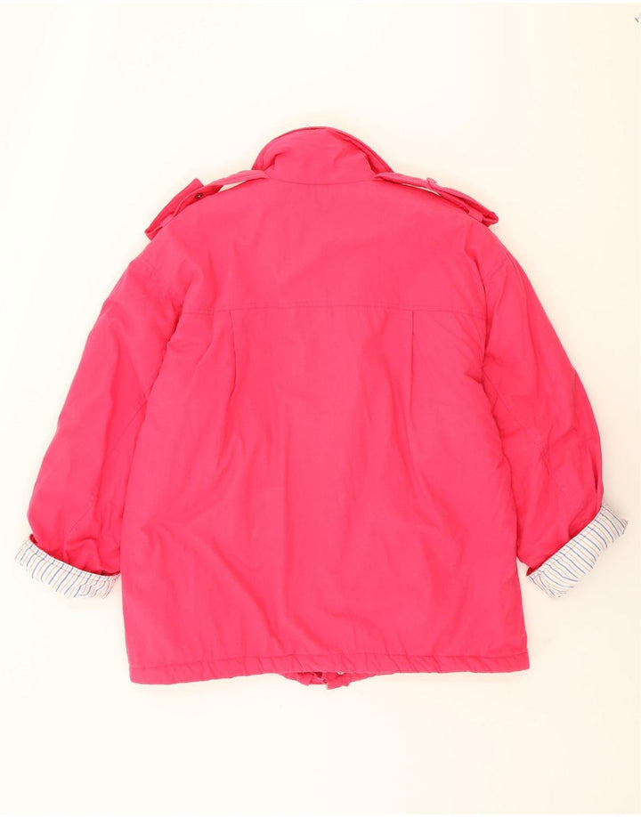 VINTAGE Womens Military Padded Jacket UK 20 2XL Pink Cotton Vintage Vintage and Second-Hand Vintage from Messina Hembry 