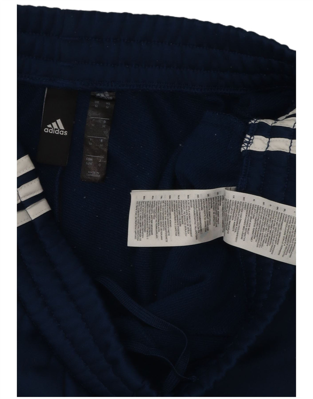 Calça de treino masculina Adidas Aeroready poliéster azul marinho médio