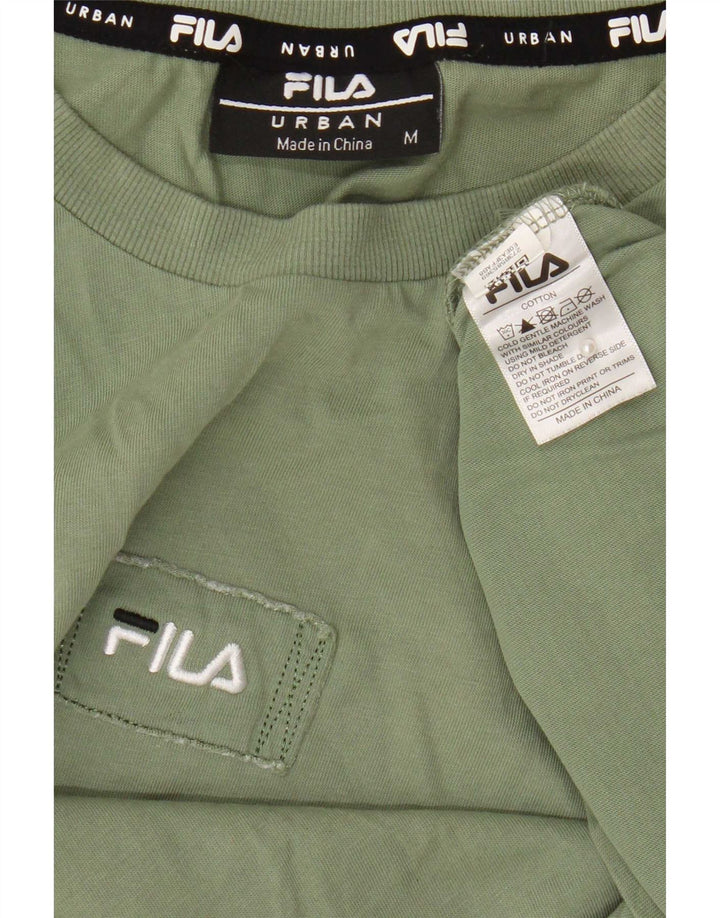 Camiseta masculina Fila Top médio algodão cáqui