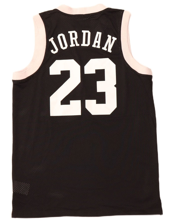 JORDAN Mens Graphic Vest Top Médio Preto Colorblock Poliéster Esportivo