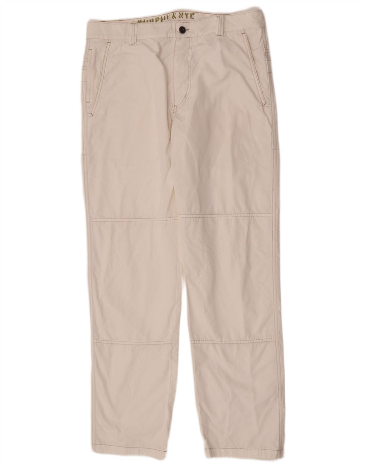 Calça Chino Masculina Murphy & Nye W36 L32 Algodão Branco
