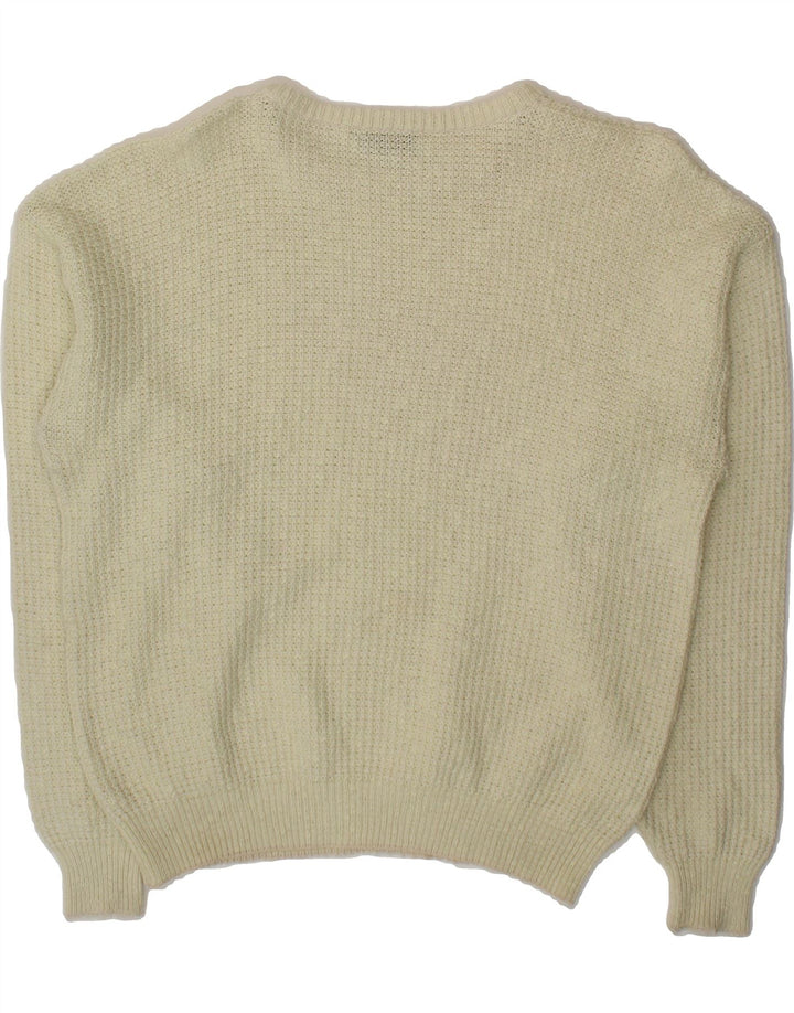 MASTER Womens Boat Neck Jumper Sweater IT 50 XL Off White Cotton Vintage Master and Second-Hand Master from Messina Hembry 