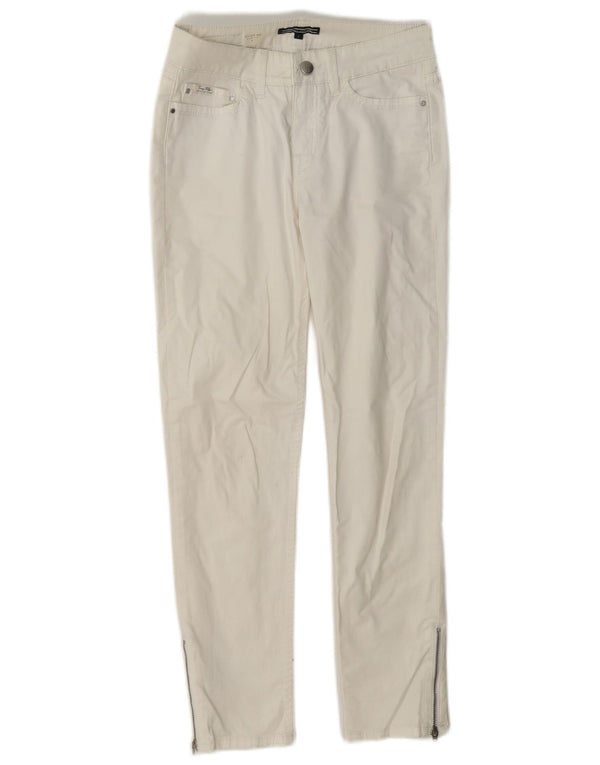 Calça casual Tommy Hilfiger feminina Milan RW Slim US 2 XS W24 L26 branca