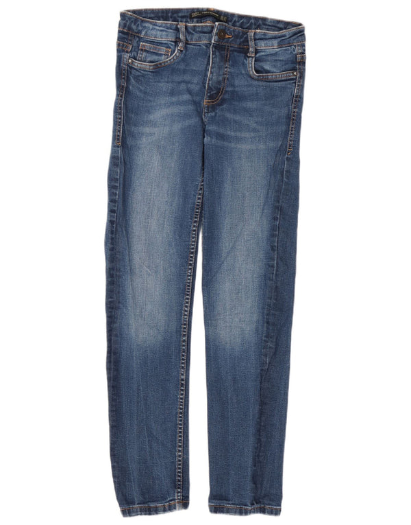 Zara Mulher Trafaluc Slim Jeans EU 38 Pequeno W28 L27 Azul