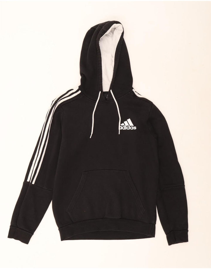 Adidas Mens Hoodie Jumper Médio Algodão Preto