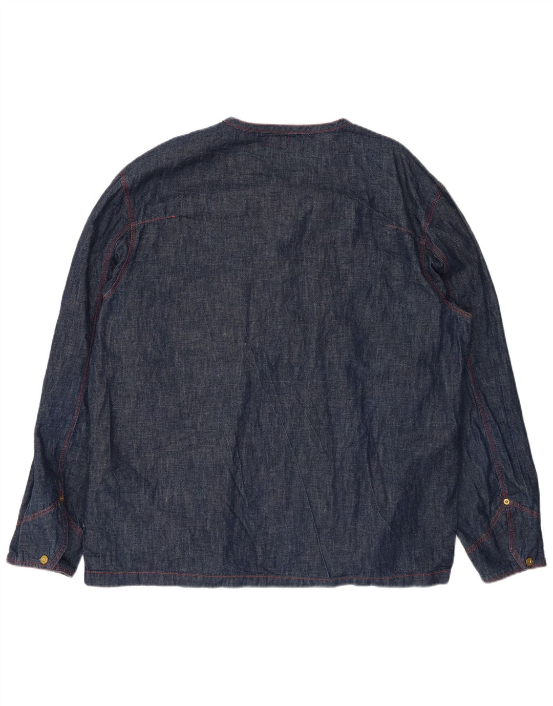 Camisa jeans masculina LEVI'S XL azul marinho algodão