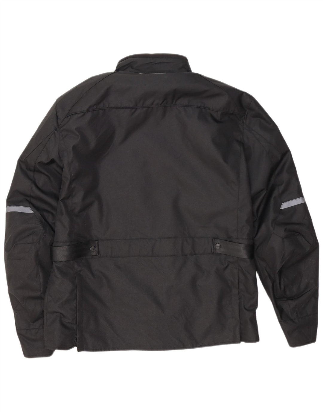 Jaqueta utilitária vintage masculina Moto Racer Reino Unido 44 2XL poliéster preto