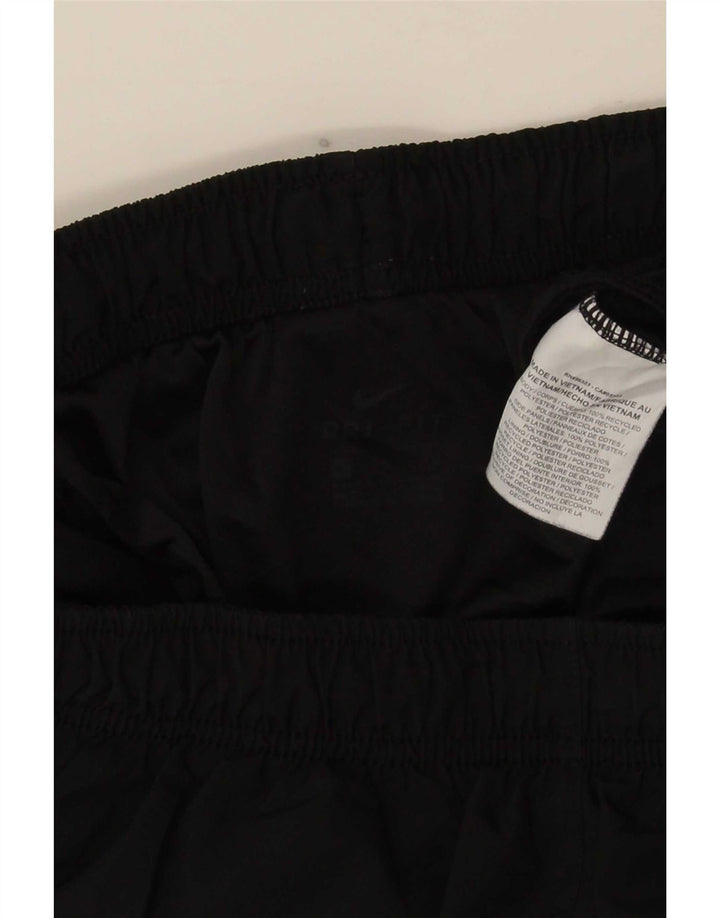 Shorts esportivos femininos Nike Dri Fit UK 16 grande poliéster preto